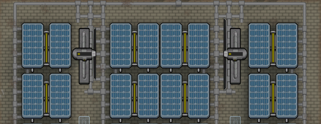 RimWorld - Solarpaneelen und Windräder