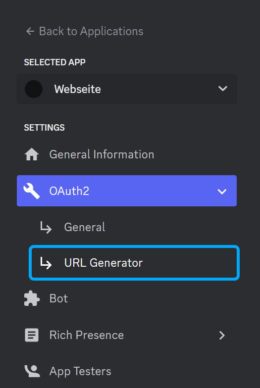 Discord Bot - URL Generator